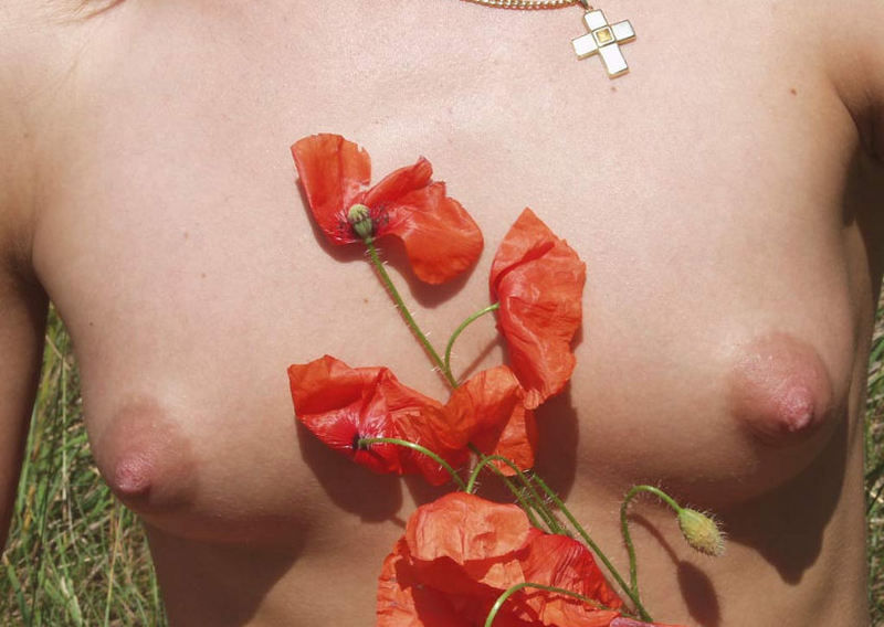 Игривая давалка обнажила кучерявую пилотку на природе 4 фотография Игривая давалка обнажила кучерявую пилотку на природе 4 фотография